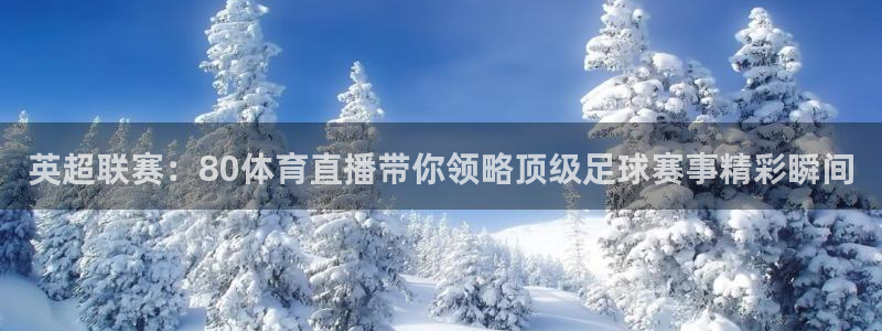 英超联赛：80体育直播带你领略顶级足球赛事精彩瞬间
